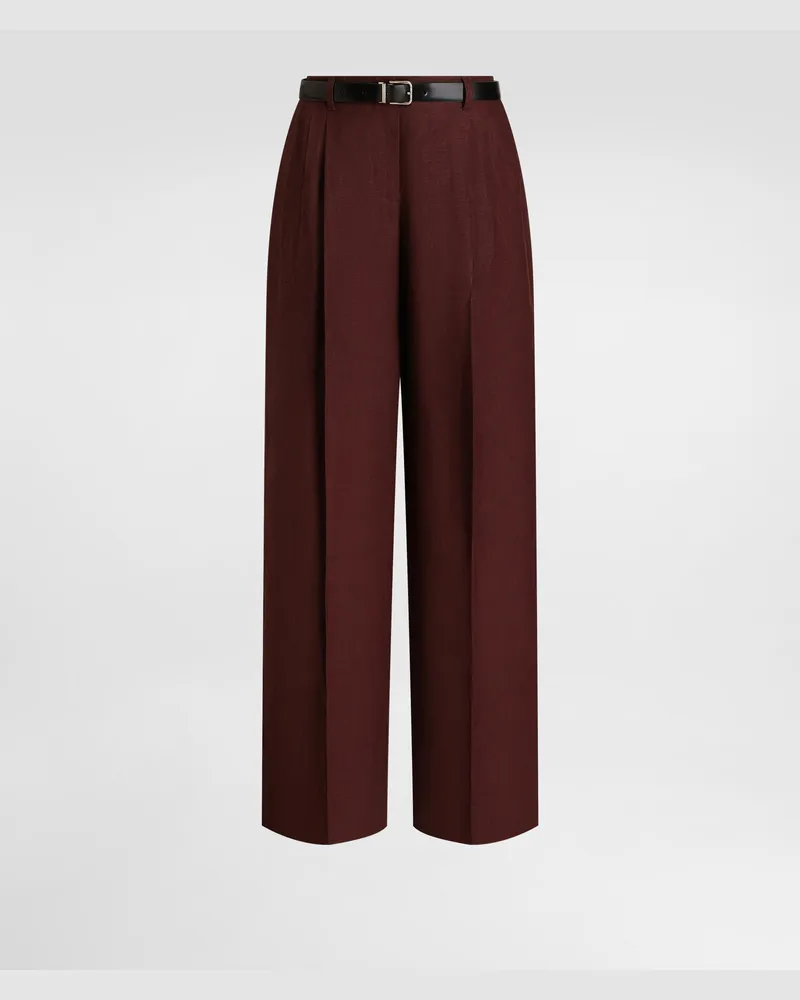 Dolce & Gabbana Tailored Linen Canvas Trousers - Frau Hosen Und Shorts Mehrfarbig Multicolor