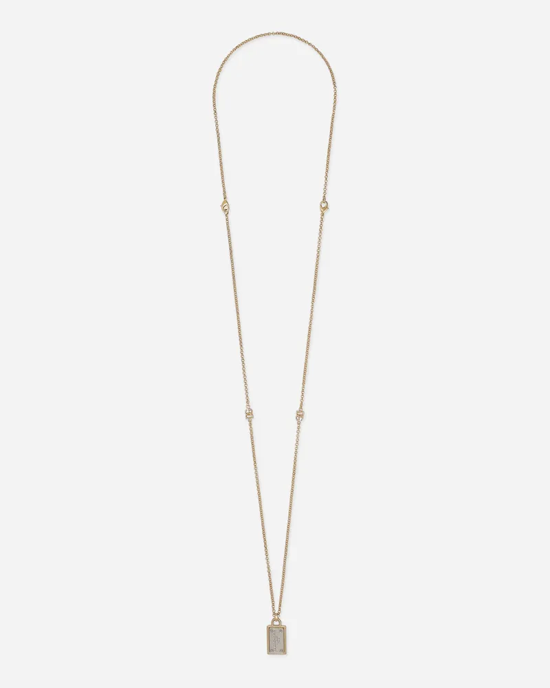 Dolce & Gabbana Halskette Mit Plakette - Mann Bijoux Gold Metall Gold