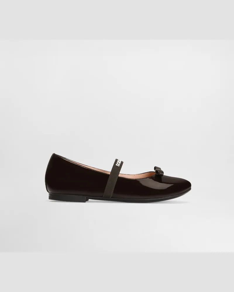 Dolce & Gabbana Ballerinas Aus Lackleder - Frau Collection Leder 