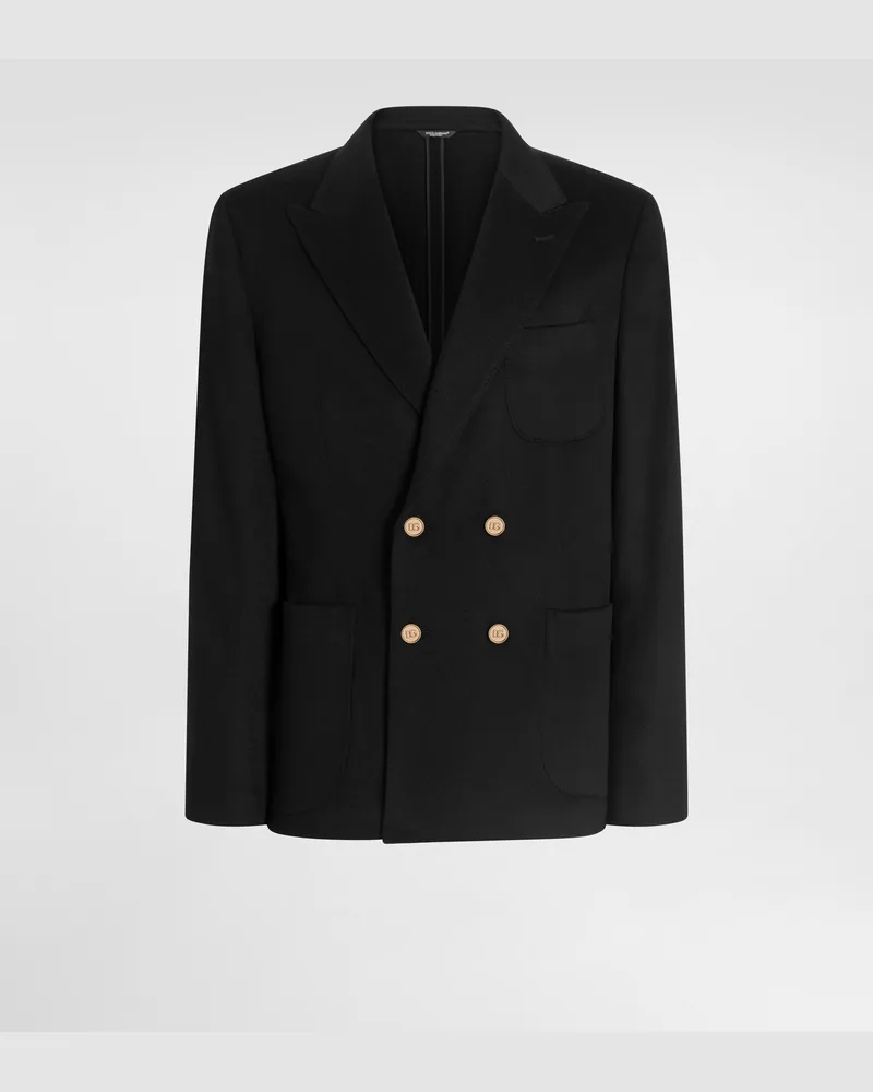 Dolce & Gabbana Zweireihige Jacke Portofino Aus Kaschmir - Mann Anzüge Und Blazer Schwarz Schwarz
