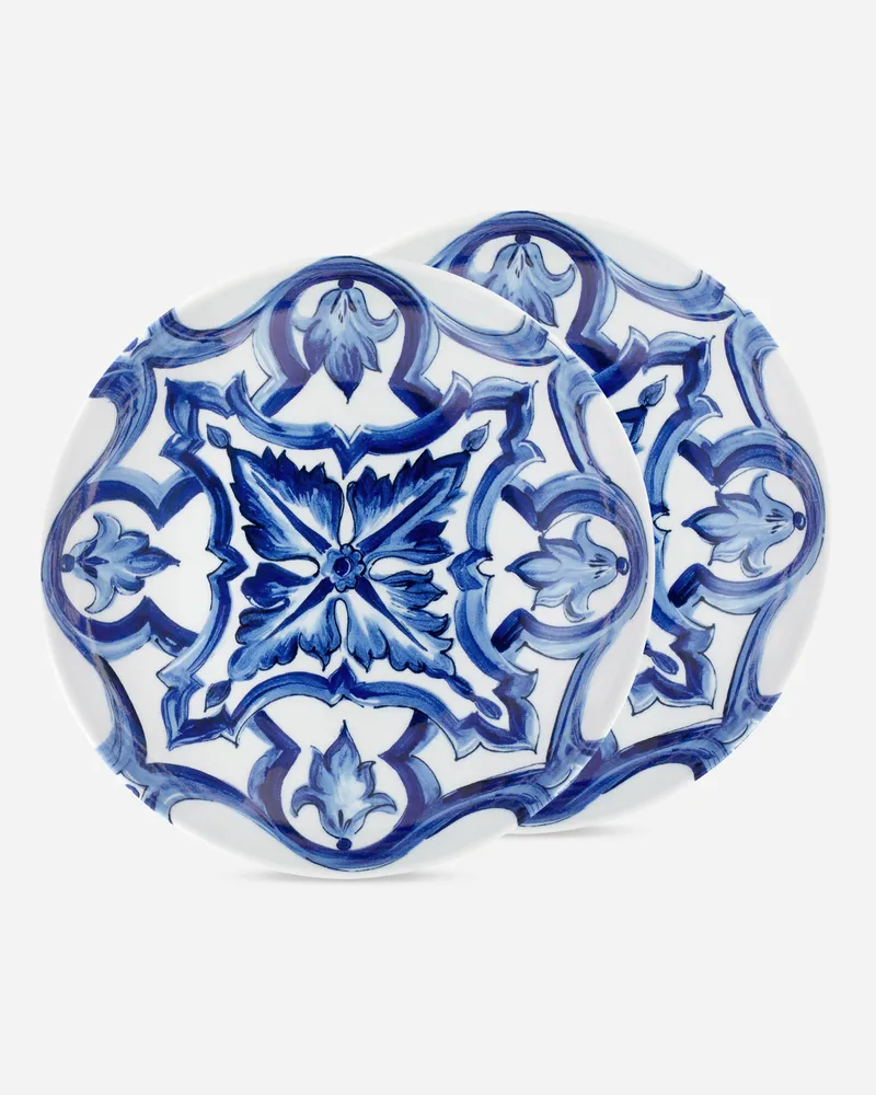 Dolce & Gabbana Set 2 Porcelain Soup Plates - Suppenteller Mehrfarbig Mehrfarbig