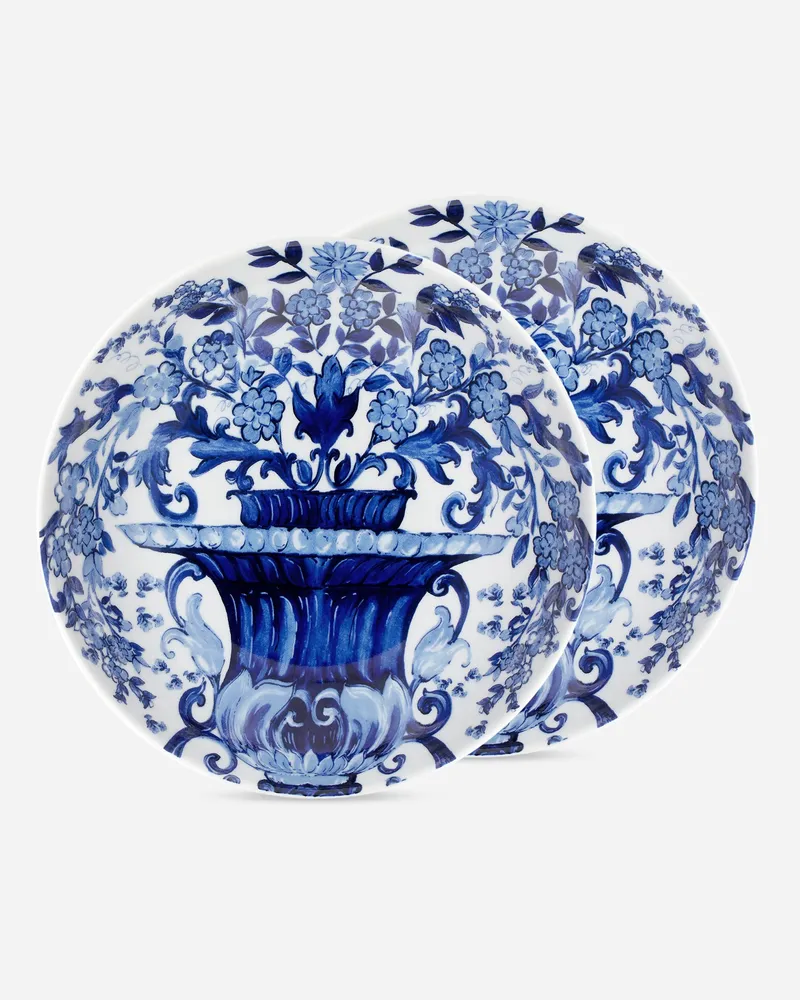 Dolce & Gabbana Set 2 Porcelain Soup Plates - Suppenteller Mehrfarbig Mehrfarbig