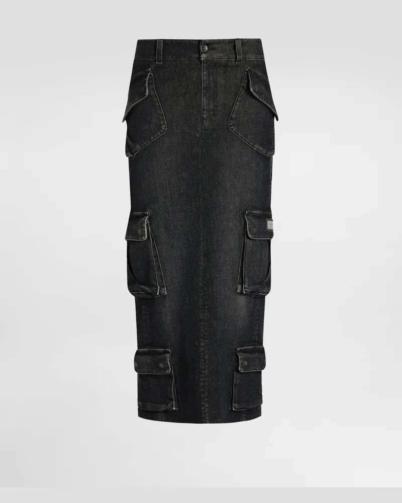 Dolce & Gabbana Jeansrock - Frau Denim Mehrfarbig Mehrfarbig