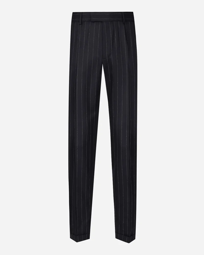 Dolce & Gabbana Sartoriale Streifenhose Aus Wolle - Mann Hosen Und Shorts Mehrfarbig Mehrfarbig