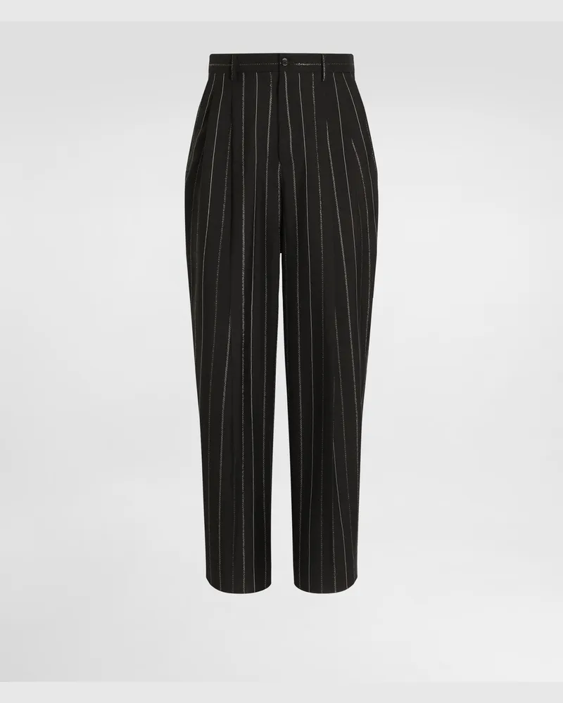 Dolce & Gabbana Hose Aus Schurwolle In Nadelstreifen-optik - Mann Hosen Und Shorts #n/d Mehrfarbig