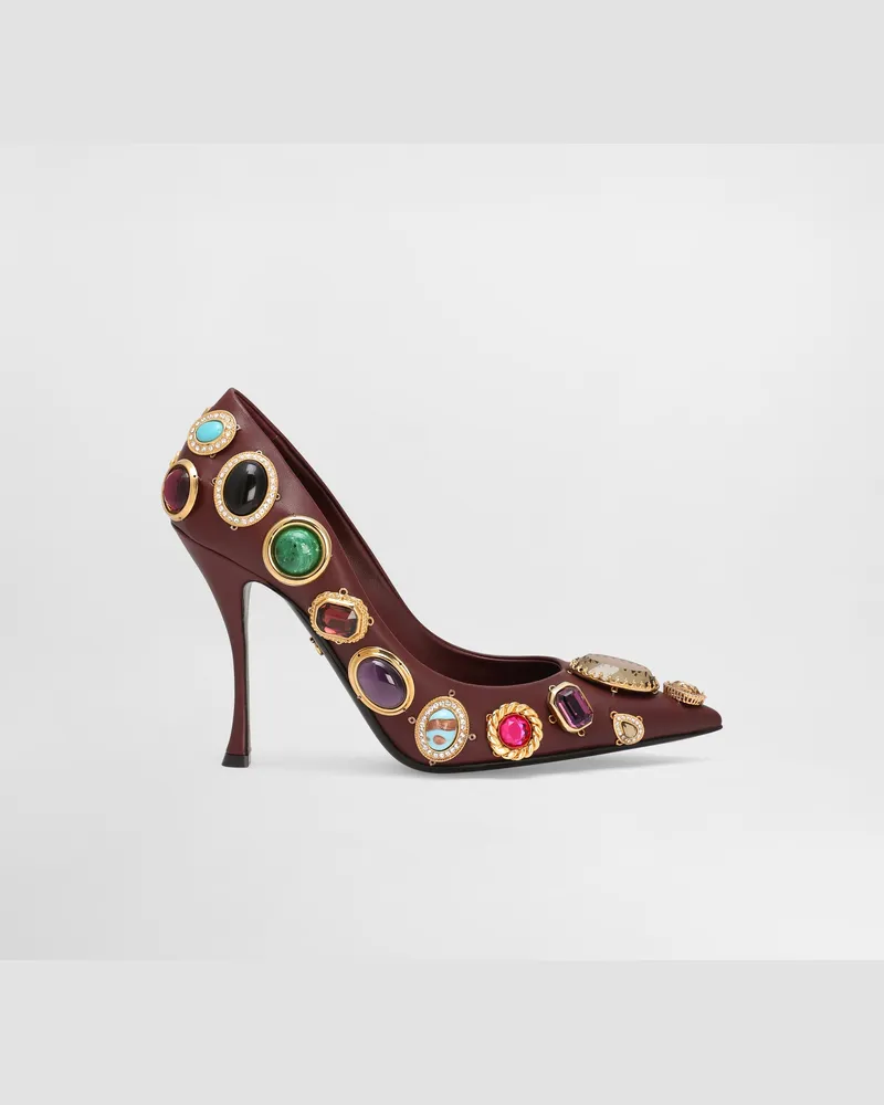 Dolce & Gabbana Pumps Mit Schmucksteinstickerei - Frau Pumps Und Slingbacks Mehrfarbig Mehrfarbig