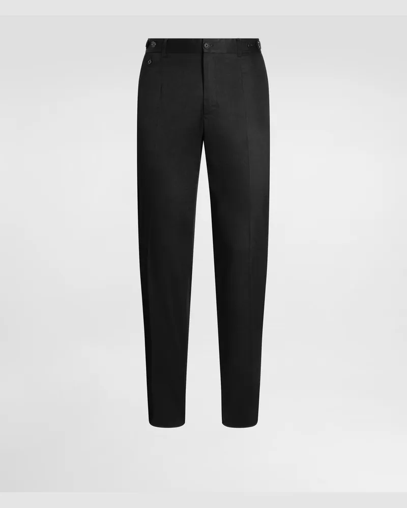 Dolce & Gabbana Cotton Gabardine Trousers - Mann Hosen Und Shorts Schwarz Baumwolle Black