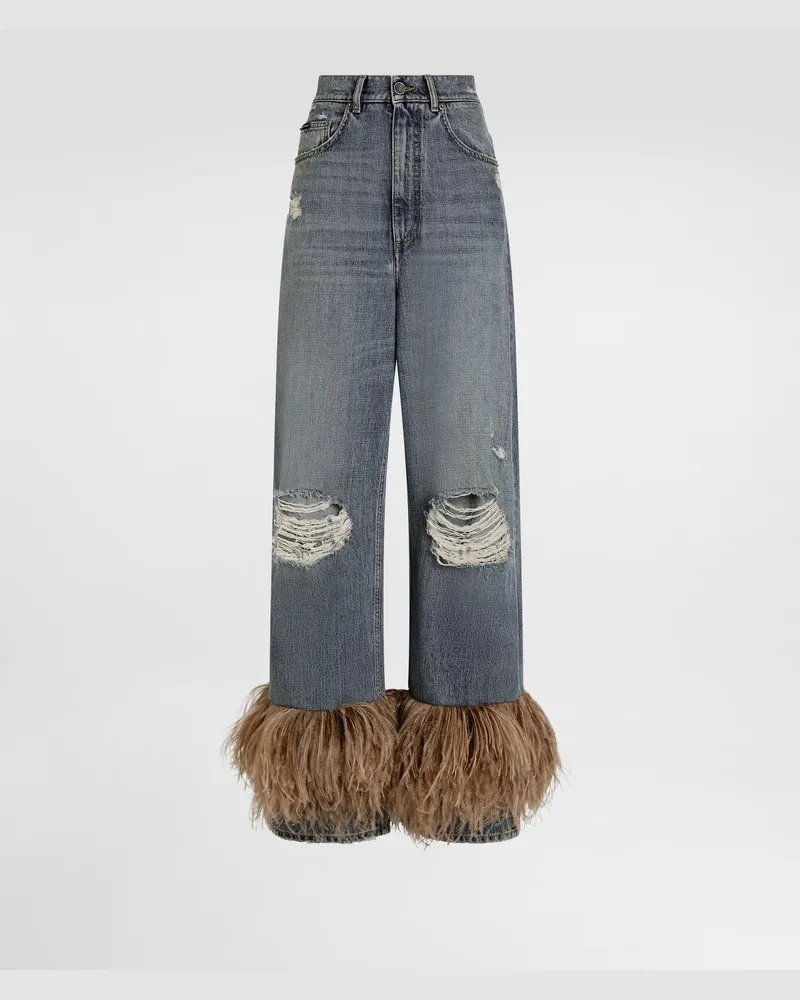 Dolce & Gabbana 5-pocket Denim Trousers - Frau Denim Mehrfarbig Multicolor