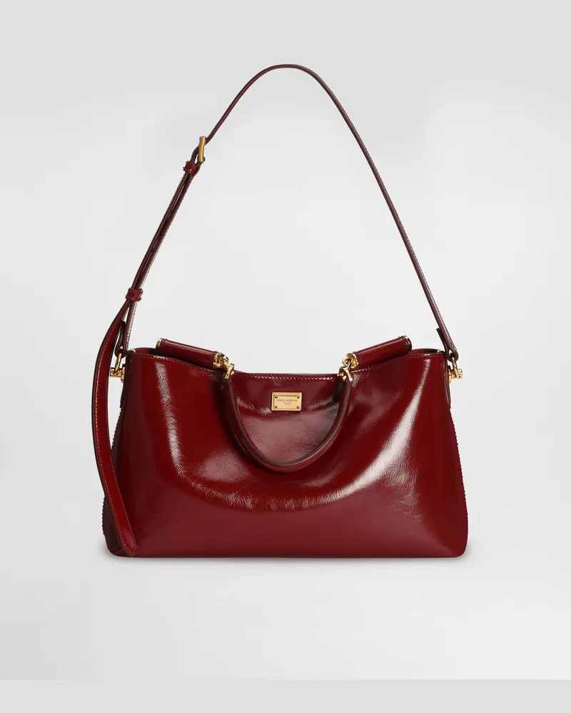Dolce & Gabbana Vittoria Calfskin Handbag - Frau Collection Rot Rot