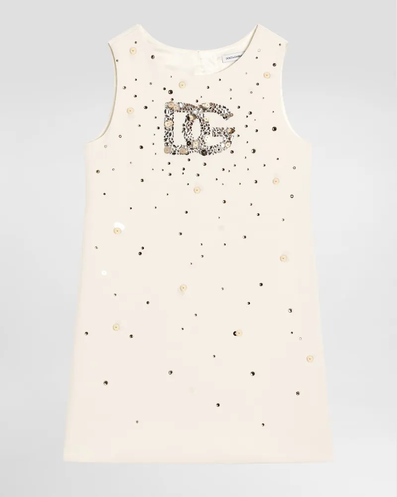 Dolce & Gabbana Cady Dress - Frau Collection Wei White