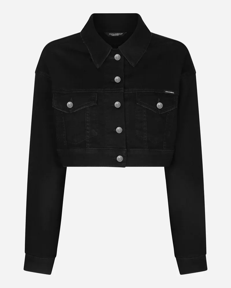 Dolce & Gabbana Kurze Denim-jacke - Frau Mäntel Und Jacken Mehrfarbig Mehrfarbig