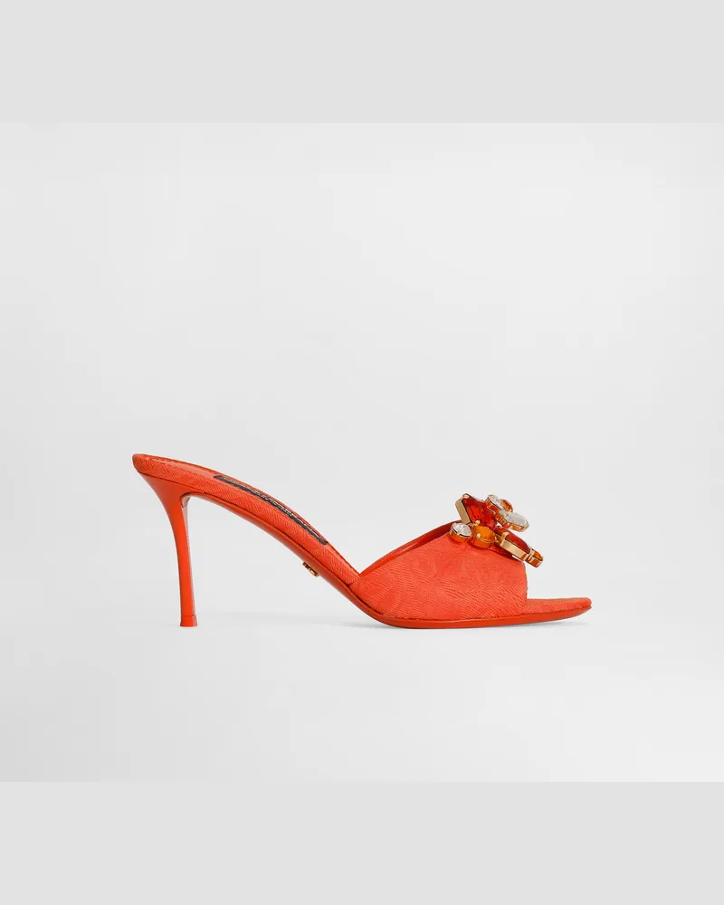 Dolce & Gabbana Ciabatta Tacco - Frau Pantoletten Und Mules Mehrfarbig Mehrfarbig