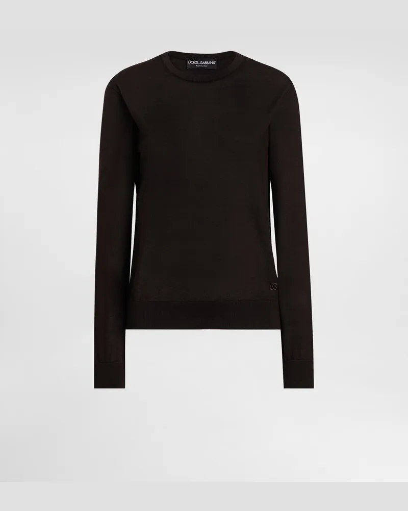 Dolce & Gabbana Pullover Aus Kaschmir - Frau Strickwaren Braun Braun