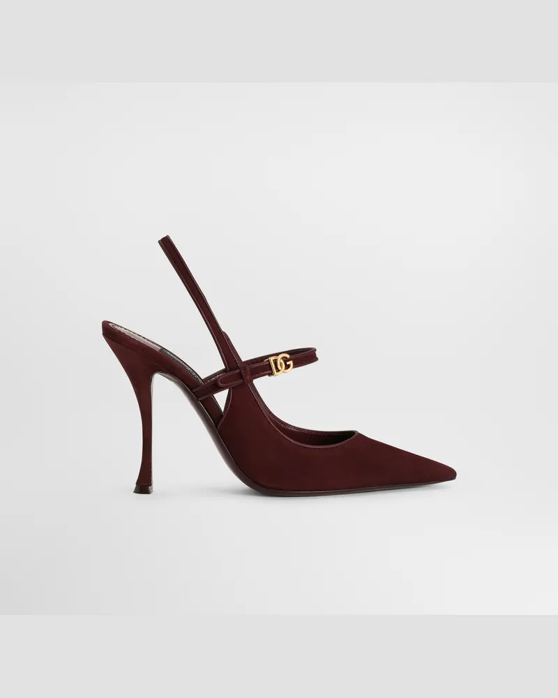 Dolce & Gabbana Slingback - Frau Pumps Und Slingbacks Burgunderrot Burgunderrot