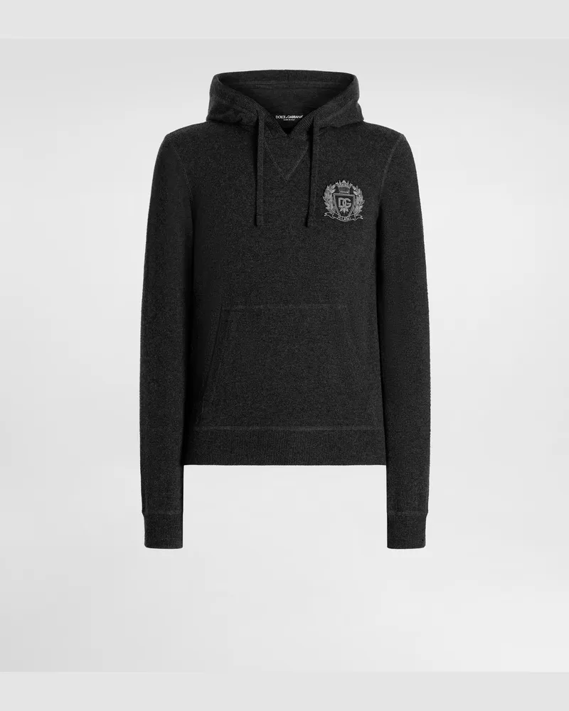 Dolce & Gabbana Smooth Cashmere Sweatshirt - Mann Strickwaren Grau Grey