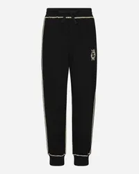 Dolce & Gabbana Jogginghose mit DG-Wappenlogo Schwarz