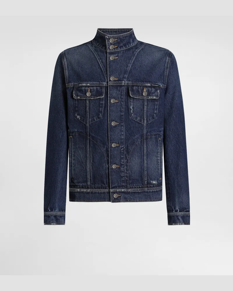 Dolce & Gabbana Denim Jacket - Mann Jeans Mehrfarbig Multicolor