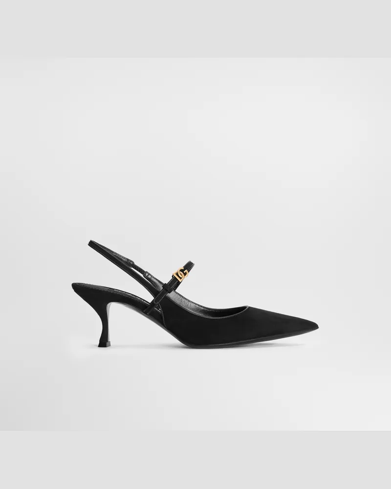 Dolce & Gabbana Slingback - Frau Pumps Und Slingbacks Schwarz Schwarz