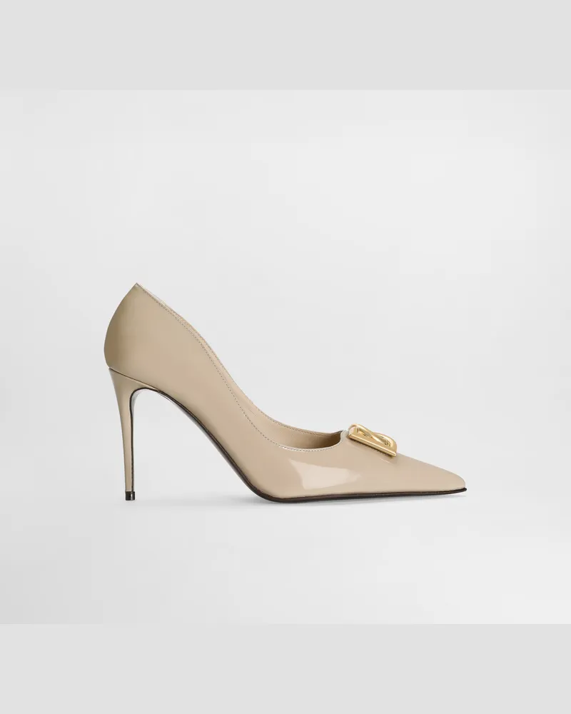 Dolce & Gabbana Pumps Aus Kalbsleder - Frau Pumps Und Slingbacks Beige Leder Beige