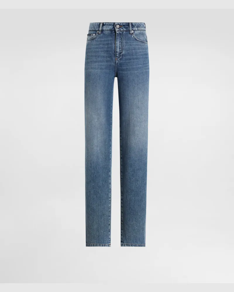 Dolce & Gabbana Denim Cigarette Jeans - Frau Denim Mehrfarbig Multicolor