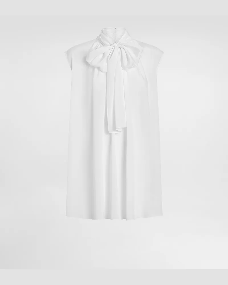 Dolce & Gabbana Crêpe De Chine Silk Shirt - Frau Blusen Und Tops Wei White