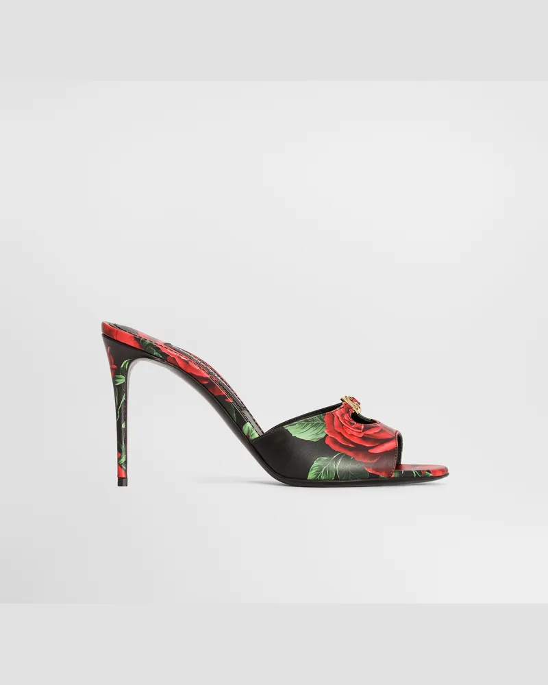Dolce & Gabbana Ciabatta Tacco - Frau Pantoletten Und Mules Mehrfarbig Mehrfarbig