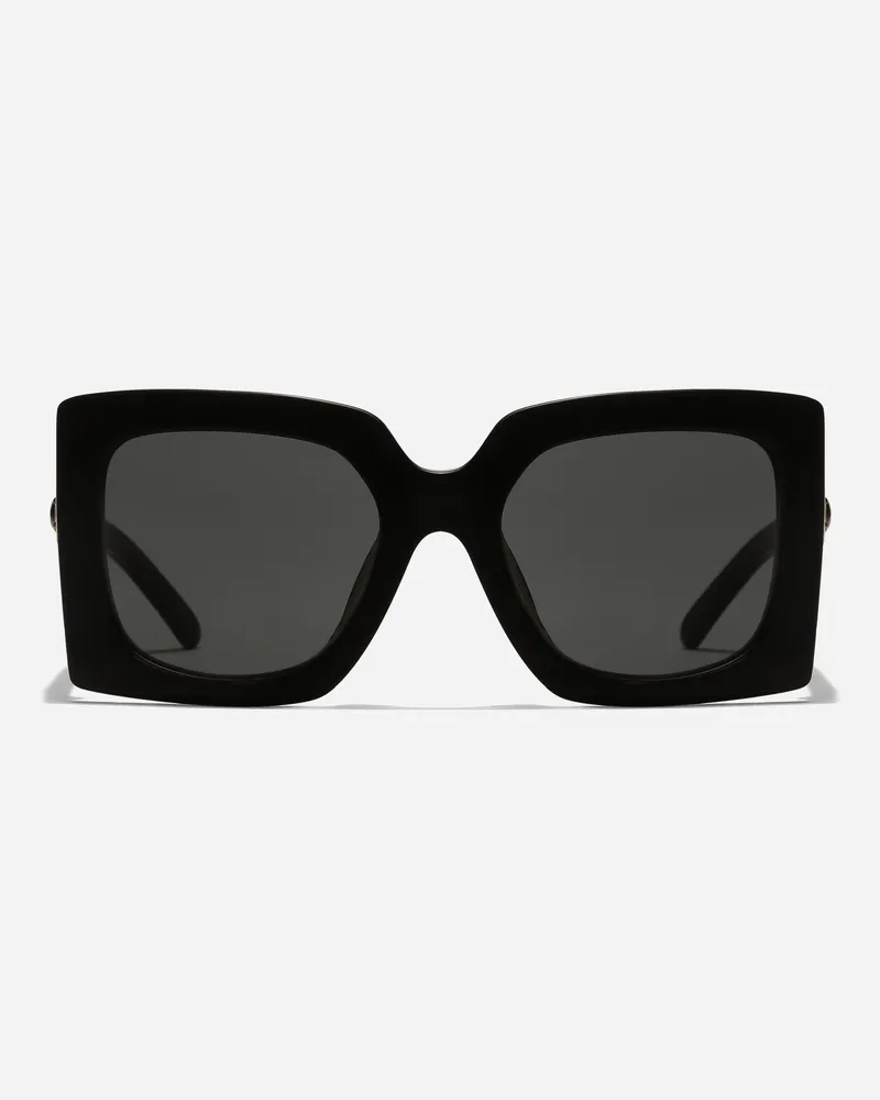 Dolce & Gabbana Sonnenbrille Dg Filigrana - Frau Collection Schwarz Acetat Schwarz