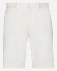 Dolce & Gabbana Bermudas aus Baumwollstretch Beige