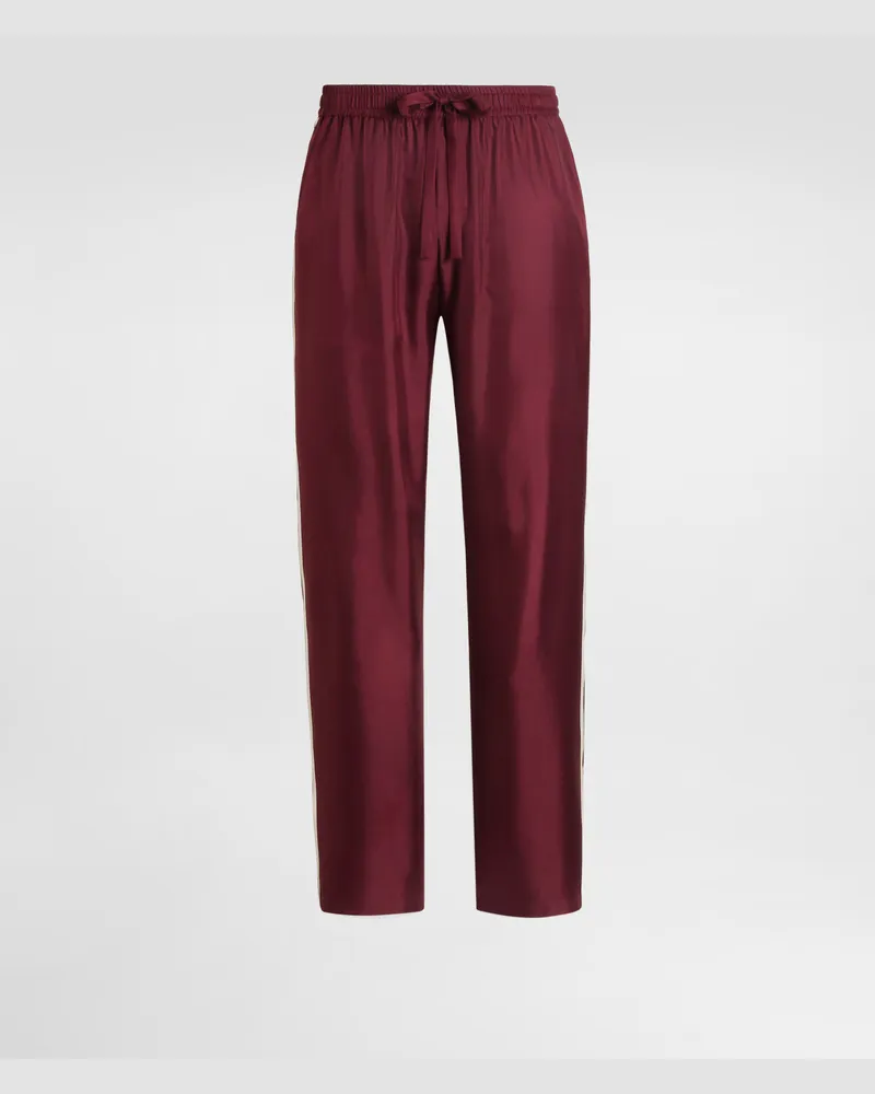Dolce & Gabbana Hose Vanity Aus Seidentwill - Mann Hosen Und Shorts Bordeaux 