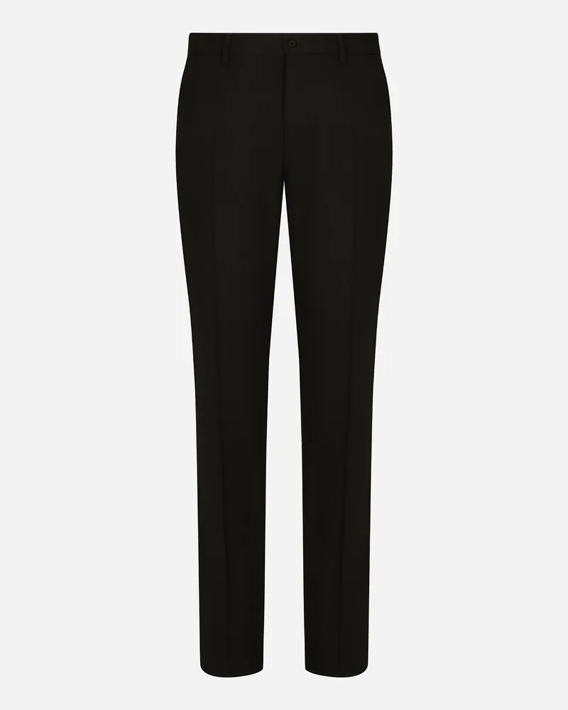 Dolce & Gabbana Sartoriale Hose Aus Stretch-twill - Mann Hosen Und Shorts Schwarz Schwarz