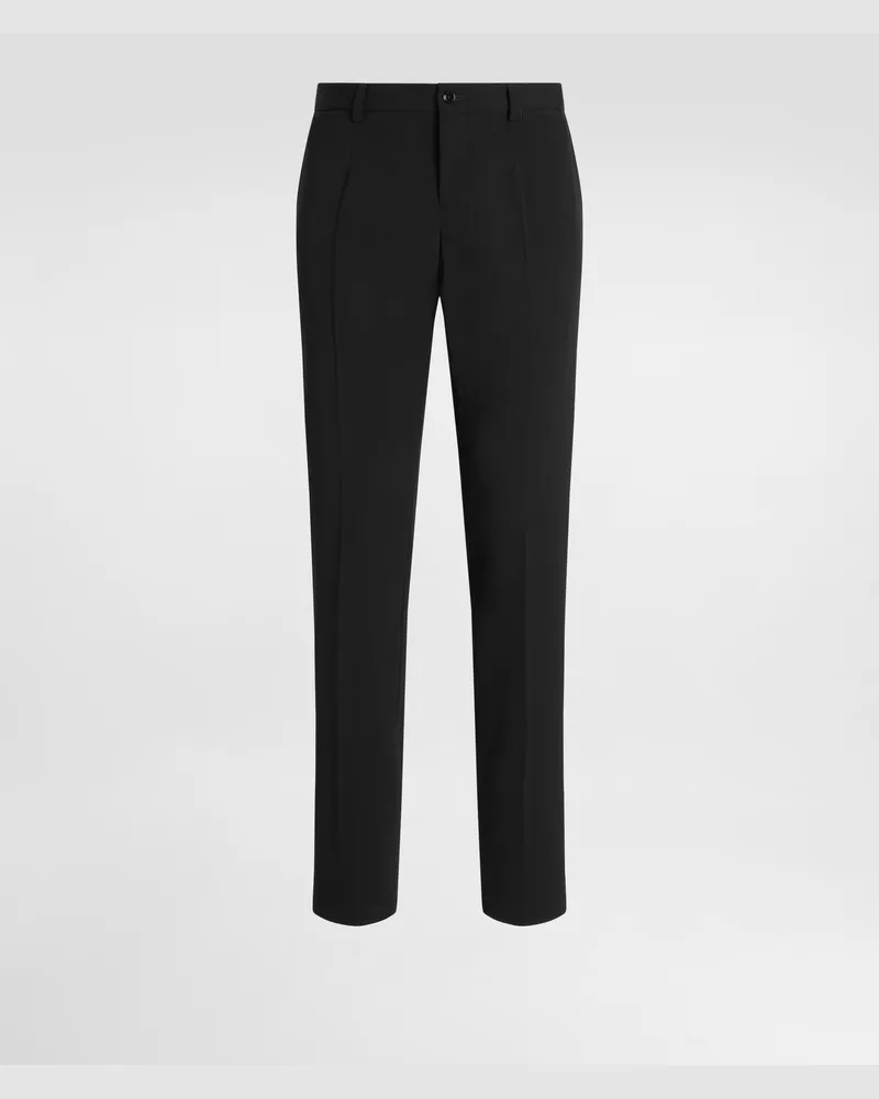 Dolce & Gabbana Sartoriale Hose Aus Stretch-twill - Mann Hosen Und Shorts Schwarz Schwarz
