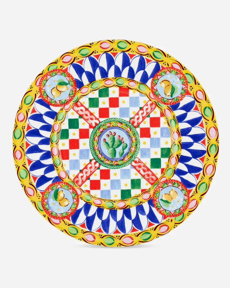 Dolce & Gabbana Charger Plate In Fine Porcelain - Platzteller Mehrfarbig Mehrfarbig