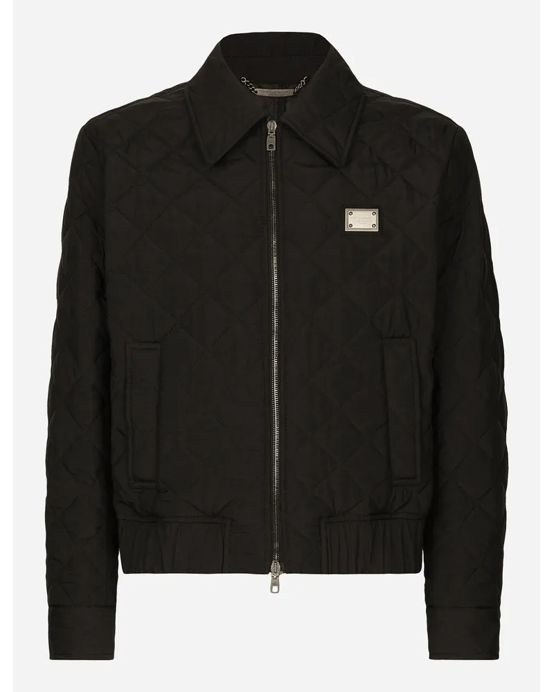 Dolce & Gabbana Steppjacke Schwarz