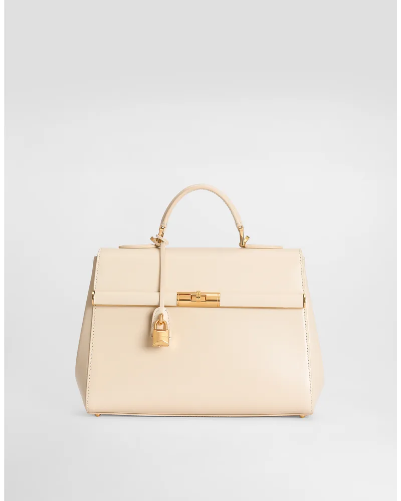 Dolce & Gabbana Marlene Handbag In Palmellato Calfskin - Frau Collection Weiss Weiss