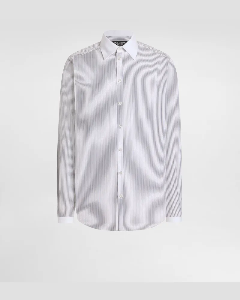 Dolce & Gabbana Striped Poplin Martini Shirt - Mann Hemden #n/d Multicolor