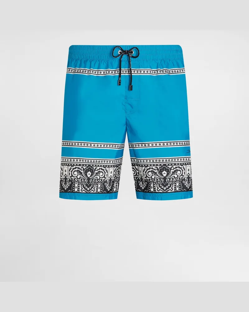 Dolce & Gabbana Mittellange Badeshorts Bandana-print - Mann Beachwear Drucken Drucken