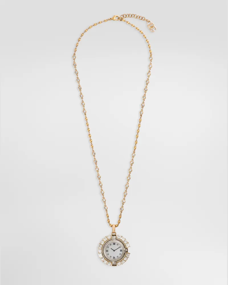 Dolce & Gabbana Halskette Mit Uhr - Mann Bijoux Gold Metall Gold