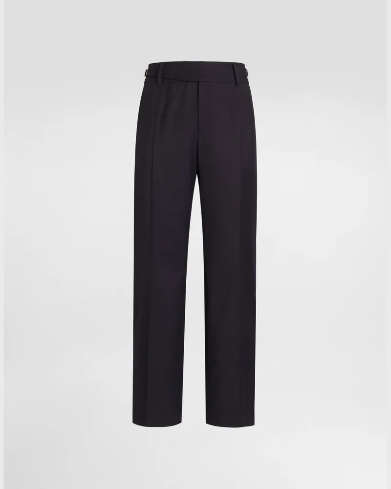 Dolce & Gabbana Hose Aus Schurwolle - Mann Collection Blau Blue