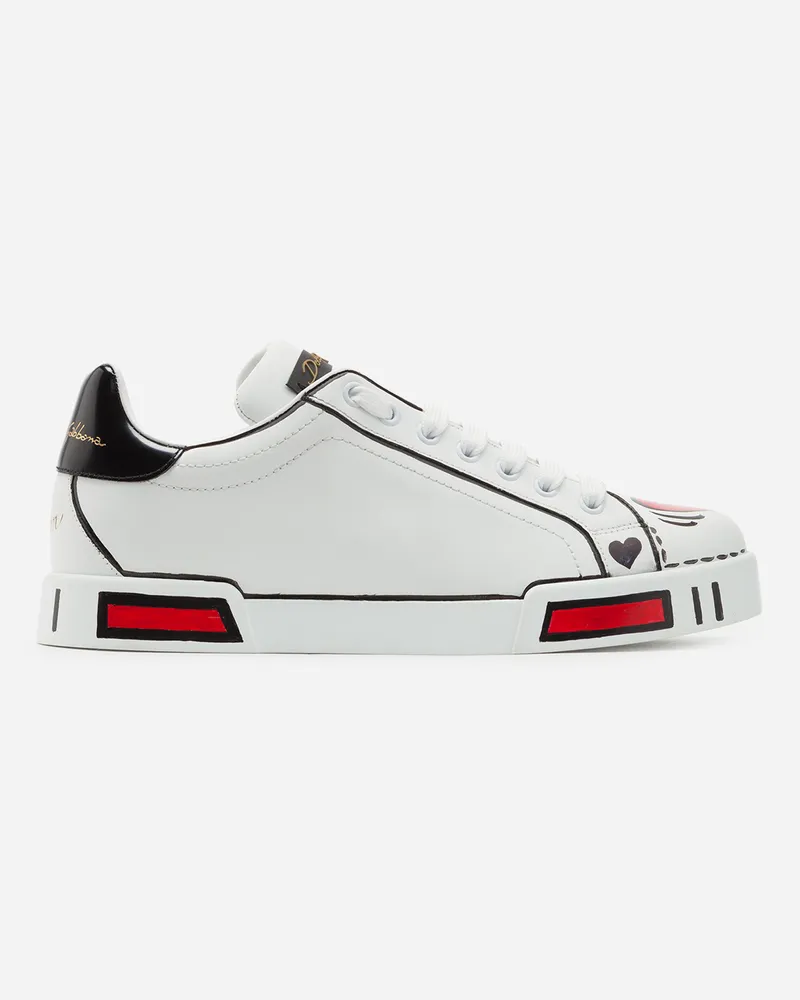 Dolce & Gabbana Sneaker Portofino Limited Edition - Frau Wei Weiss