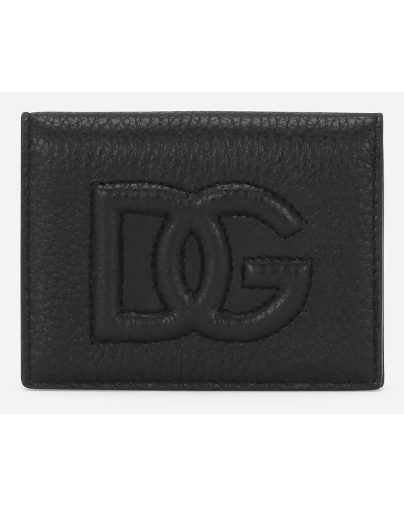 Dolce & Gabbana Kartenetui DG-Logo Schwarz