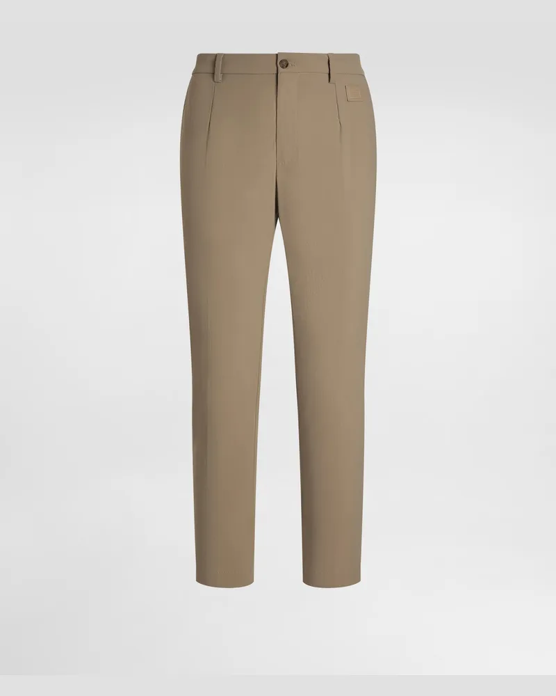 Dolce & Gabbana Nylon Canvas Trousers - Mann Hosen Und Shorts Beige Beige
