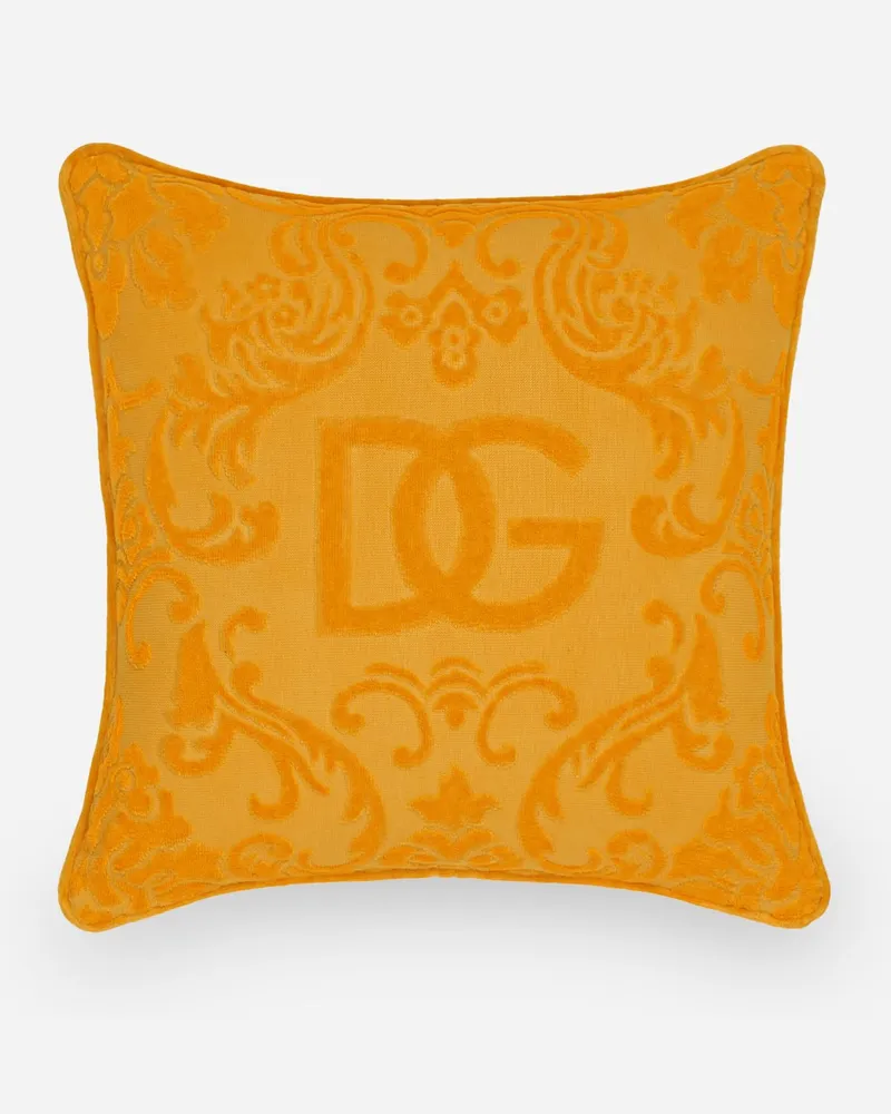 Dolce & Gabbana Outdoor-kissen Aus Baumwollfrottee - Outdoor-kissen Mehrfarbig Mehrfarbig