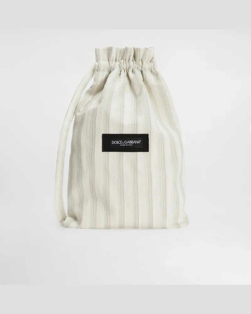 Dolce & Gabbana Striped Poplin Crossbody Bag - Mann Collection Multicolor Multicolor