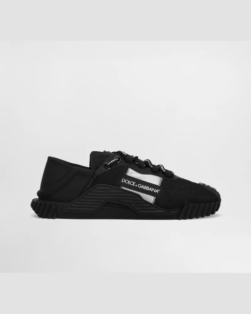 Dolce & Gabbana Slip-on-sneaker Ns1 Aus Materialmix - Mann Sneakers Schwarz Stoff Schwarz