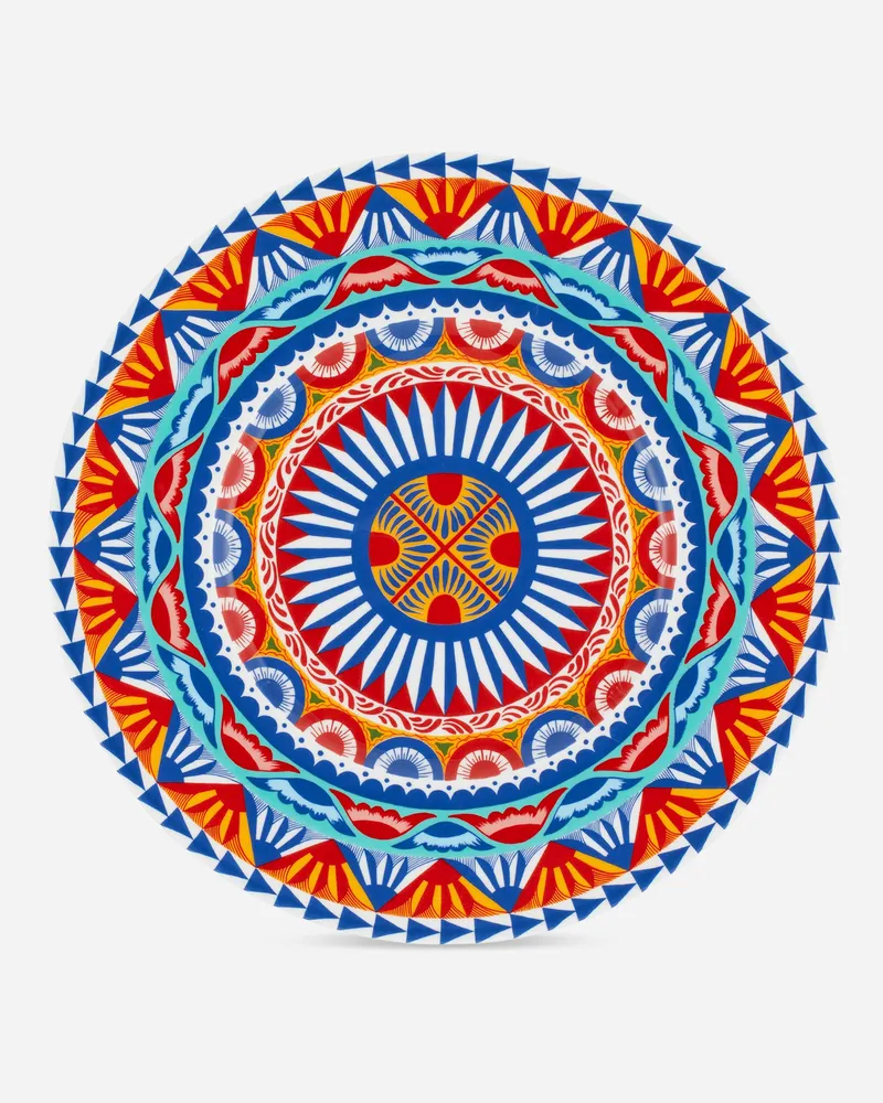 Dolce & Gabbana Charger Plate In Fine Porcelain - Platzteller Mehrfarbig Mehrfarbig