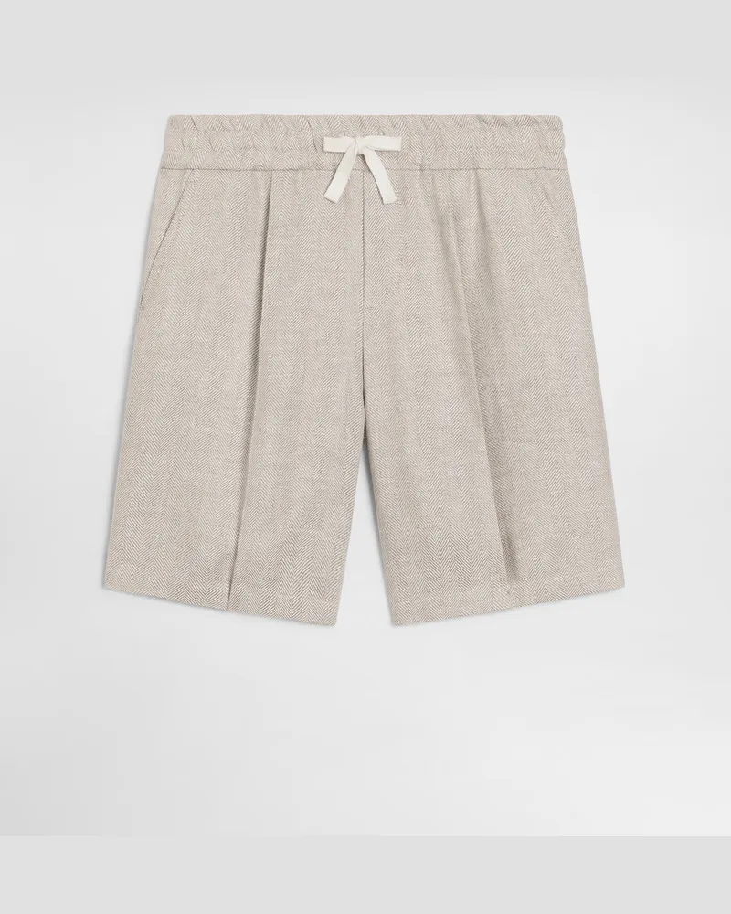 Dolce & Gabbana Bermudashorts Aus Leinen - Mann Collection Multicolor Multicolor