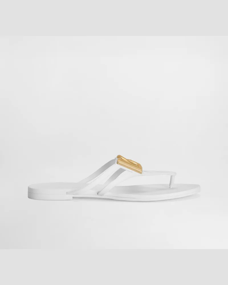 Dolce & Gabbana Beachwear - Frau Pantoletten Und Mules Wei Weiss