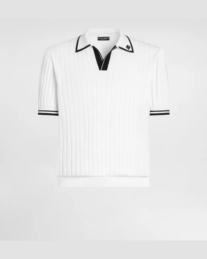 Dolce & Gabbana Polohemd Aus Baumwolle - Mann Strickwaren Mehrfarbig Mehrfarbig