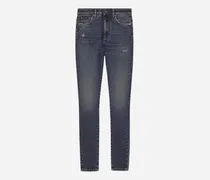 Skinny-jeans Audrey Aus Baumwolldenim - Frau Denim Mehrfarbig