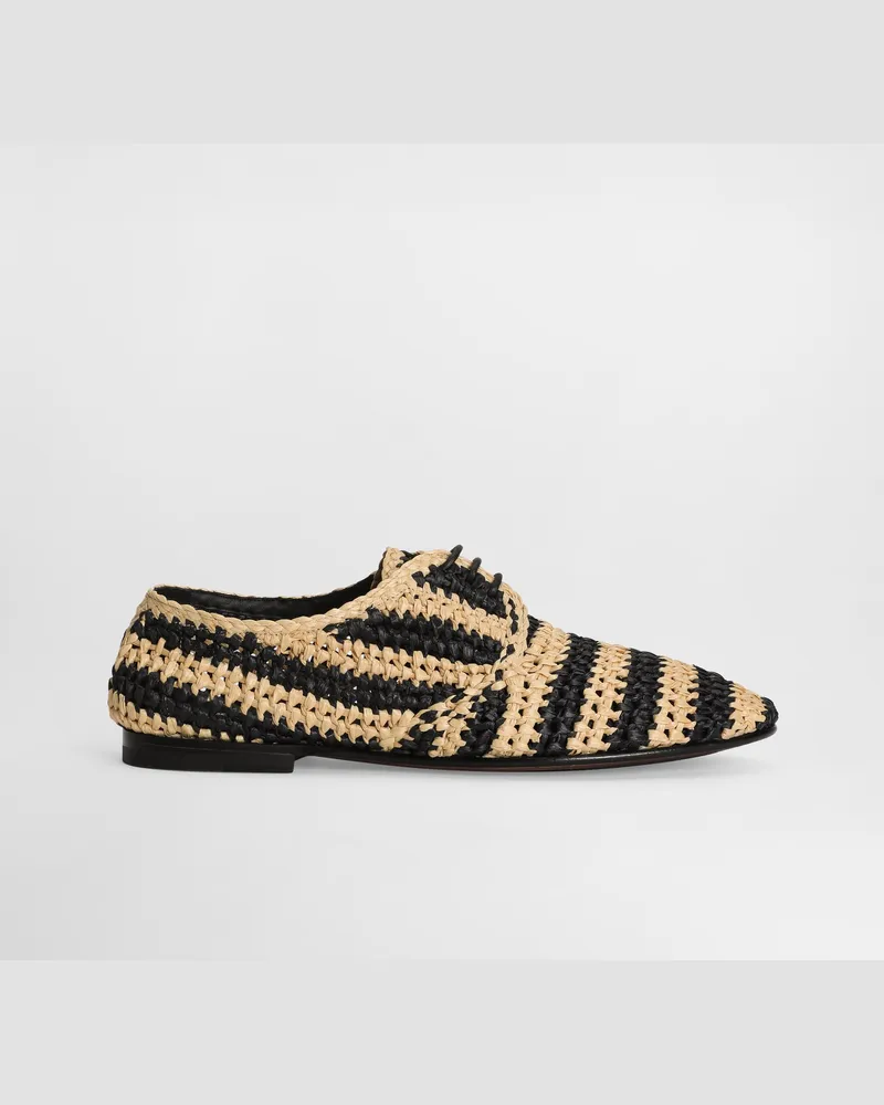 Dolce & Gabbana Derby Aus Geflochtenem Bast - Mann Schnürschuhe Mehrfarbig Mehrfarbig